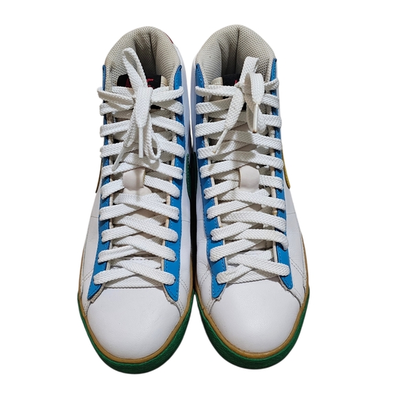 Nike Blazer Mid 77 Limited Edition Multicolor Mismatch Leather Sneakers - Picture 2 of 9